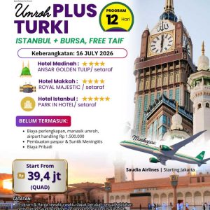 UMROH PLUS TURKI 12 HARI JULI