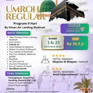 UMROH REGULAR 9 HARI