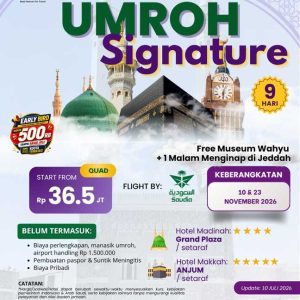 UMROH SIGNATURE 9 HARI